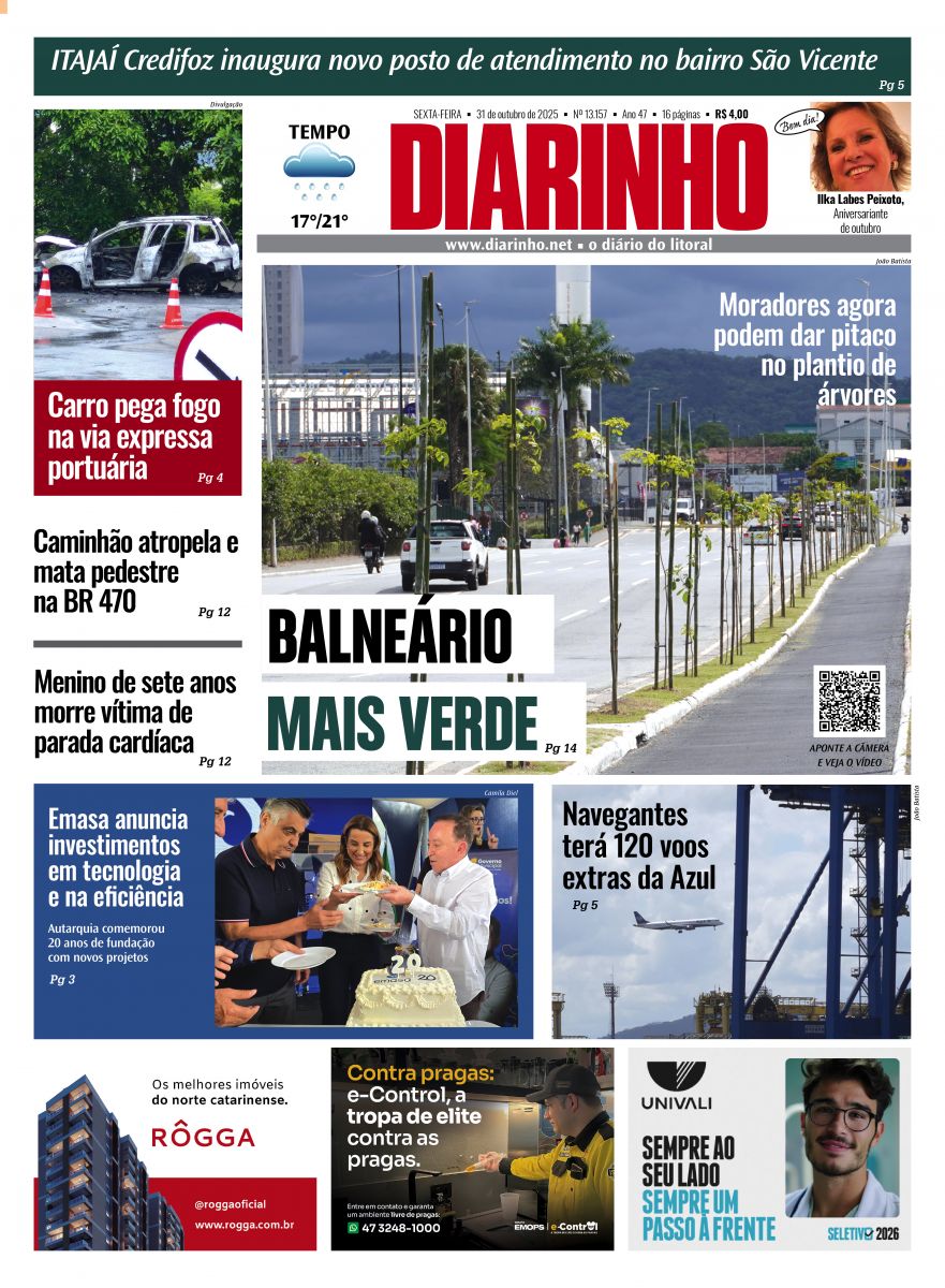 Capa de hoje
