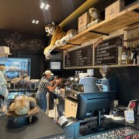 Loja e café temático entram no clima da Páscoa no centro de Itajaí