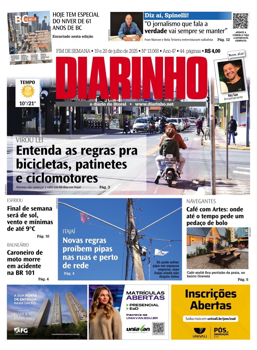 Confira a capa de hoje