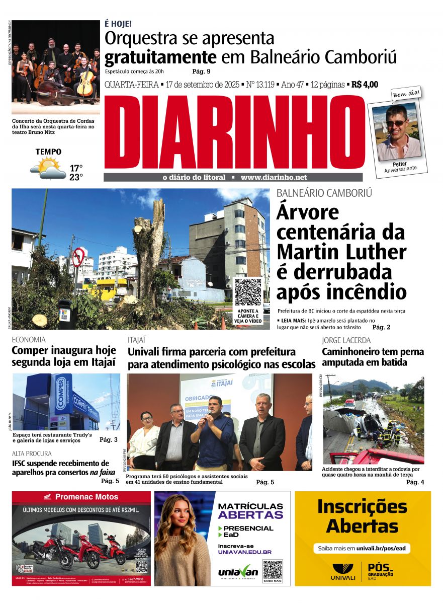 Capa de hoje
