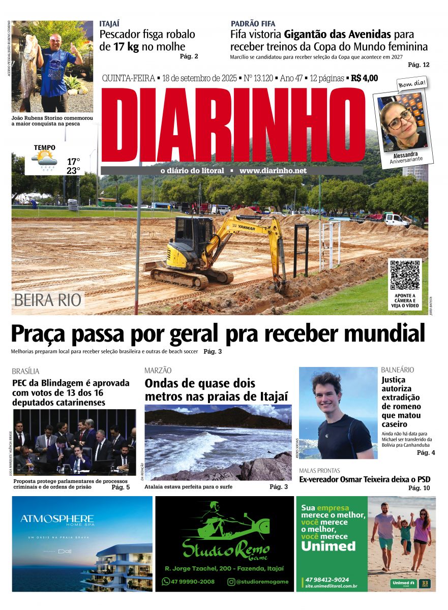 Capa de hoje