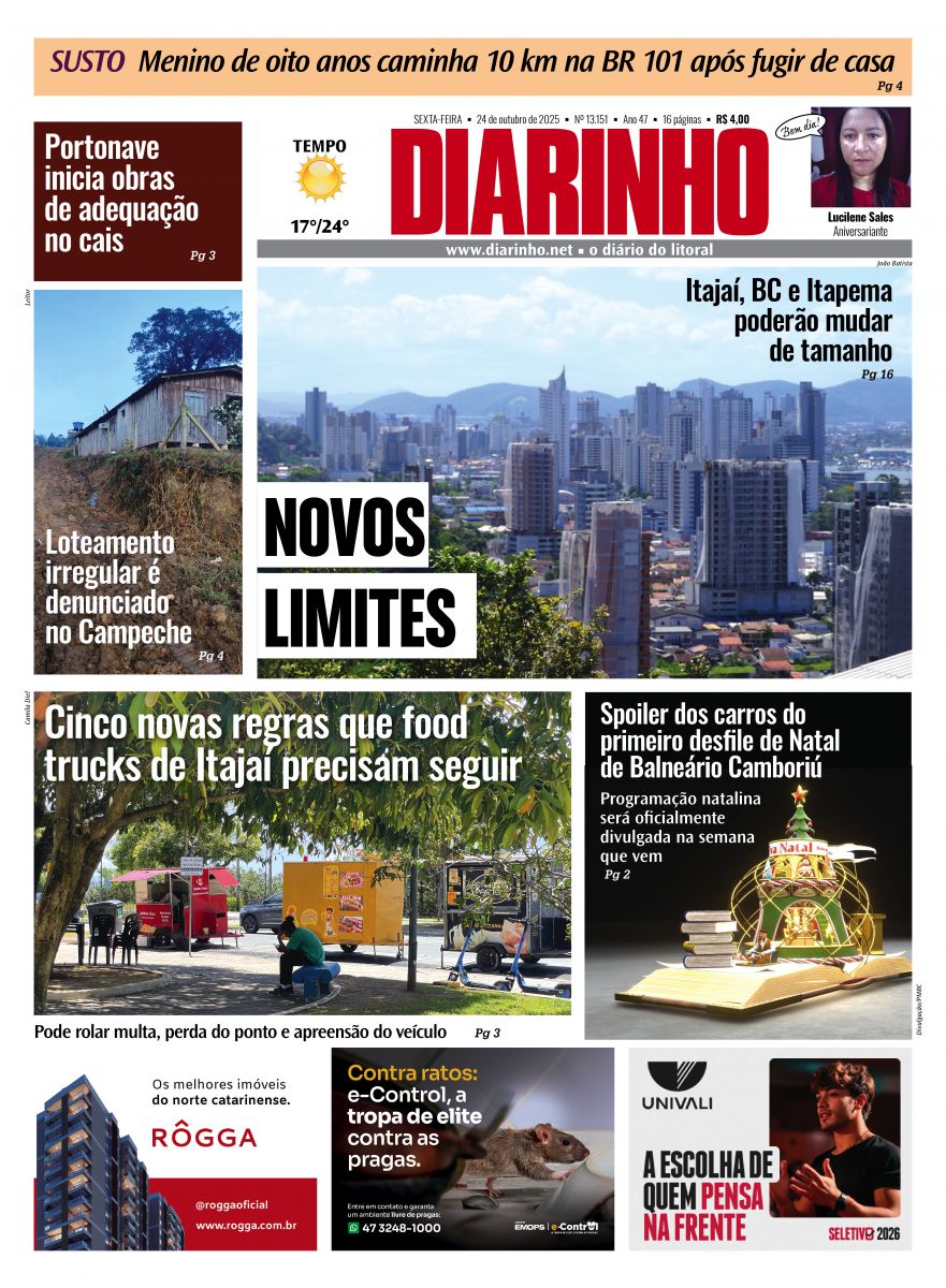 Capa de hoje